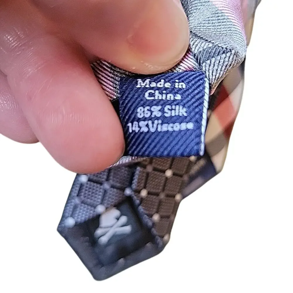 Plaid Neck ties Lot Of 4 Designer Nick Graham Michael Kors Chaps Croft & Barrow